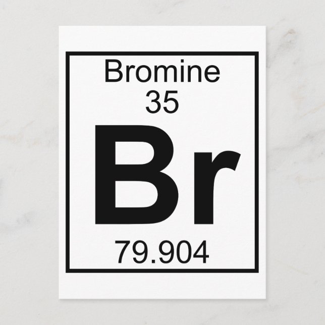 Postal Elemento 035 - Br - Bromine (completo) (Anverso)