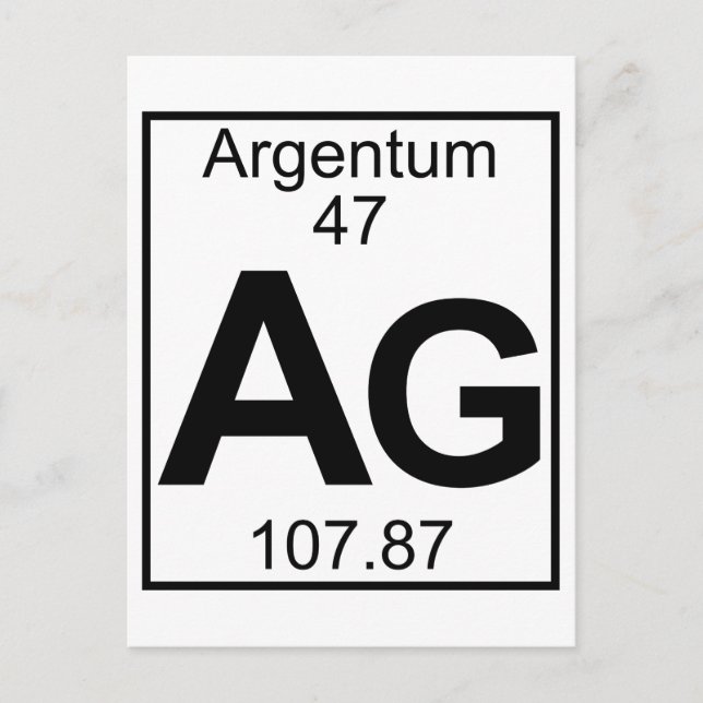 Postal Elemento 047 - Ag - Argentum (Completo) (Anverso)