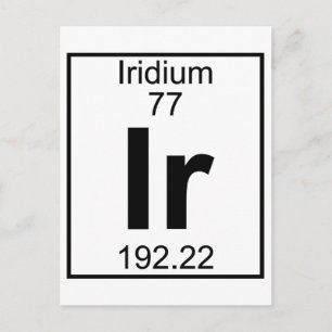 Postal Elemento 077 - Ir - Iridium (completo)