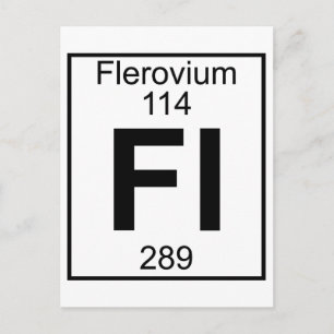 Postal Elemento 114 - Fl - Flerovium (completo)