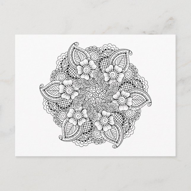 Postal Elemento de redondeo inspirado (Anverso)