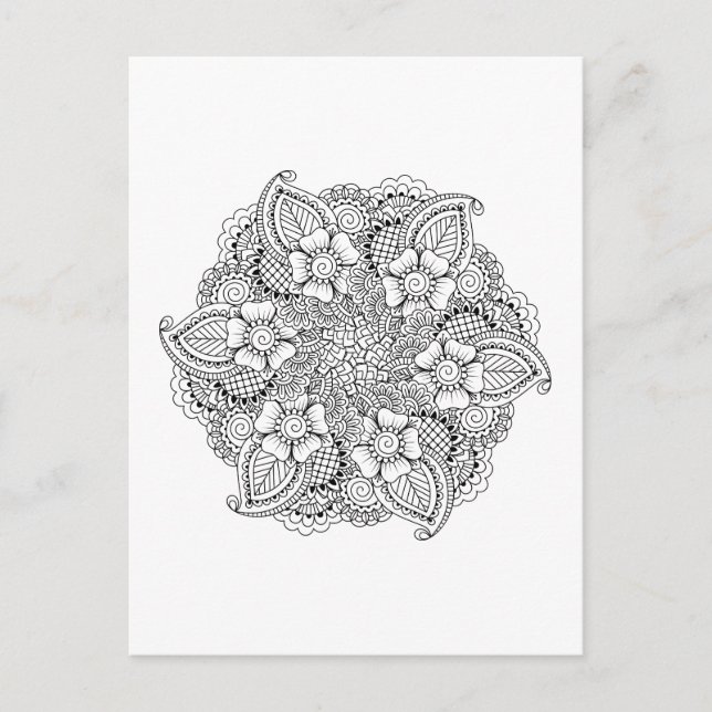 Postal Elemento de redondeo inspirado (Anverso)