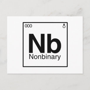 Postal Elemento NB - Tabla Periódica No Binaria