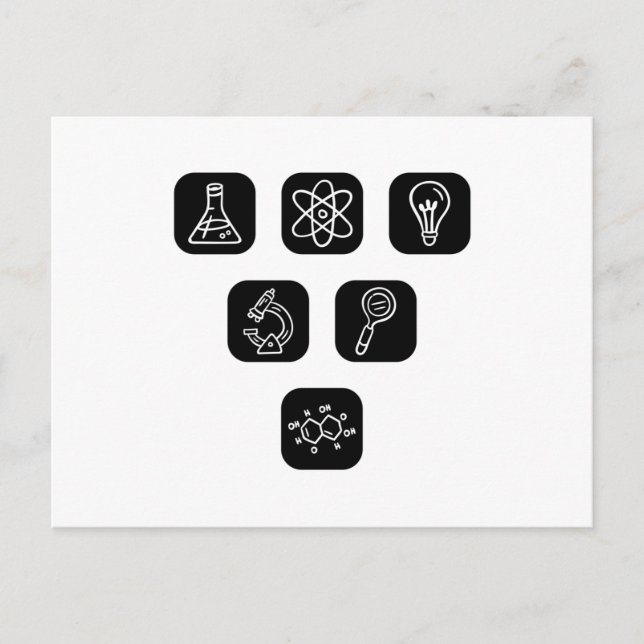 Postal Elementos de ciencia (Anverso)