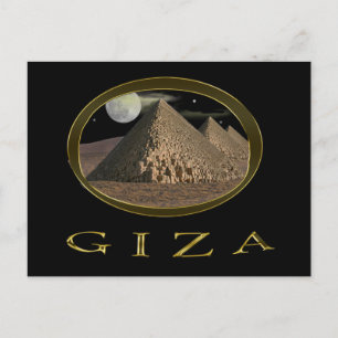Postal Elementos de las pirámides de Giza