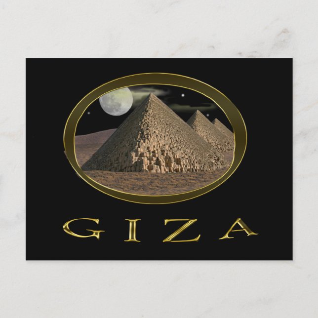 Postal Elementos de las pirámides de Giza (Anverso)