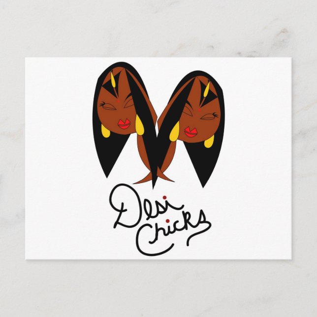 Postal Elementos inspirados por el Chick Desi (Anverso)