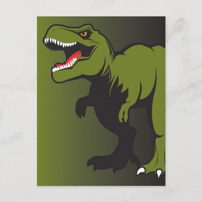 Postal Elementos personalizados de T-Rex (Anverso)