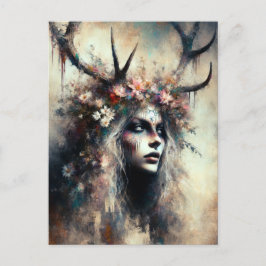 Postal Elen, la mujer pagana, de las maneras