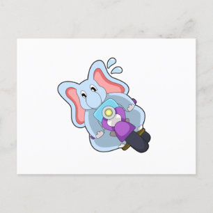 Postal Elephant as Biker with Motorcycle.PNG