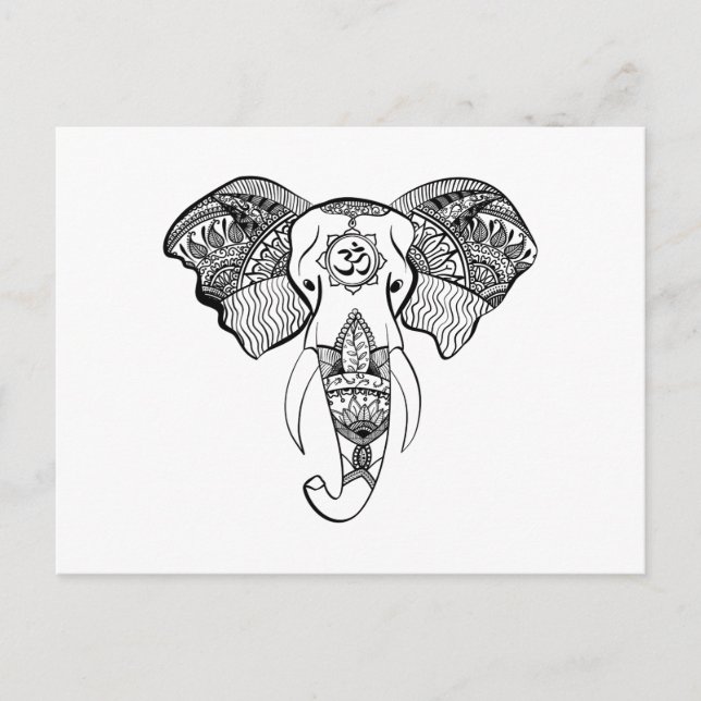 Postal Elephant Om (Anverso)