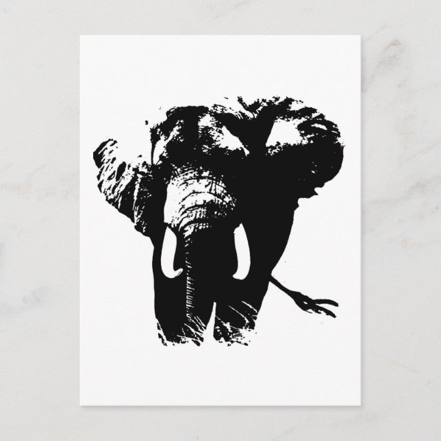 Postal Elephant Pop Art (Anverso)