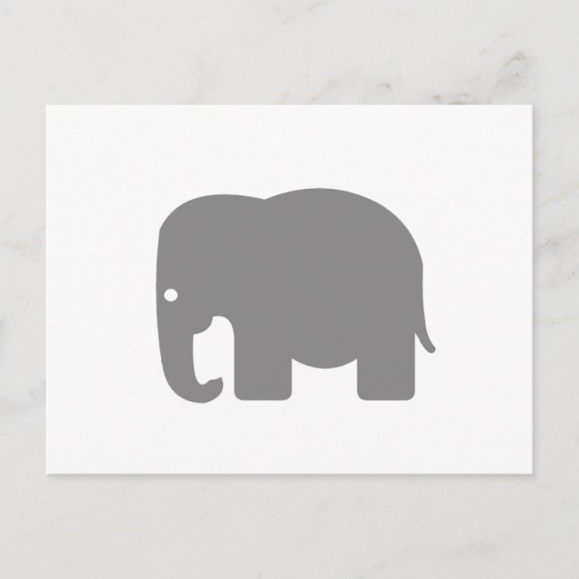 Postal Elephant Silhouette (Anverso)