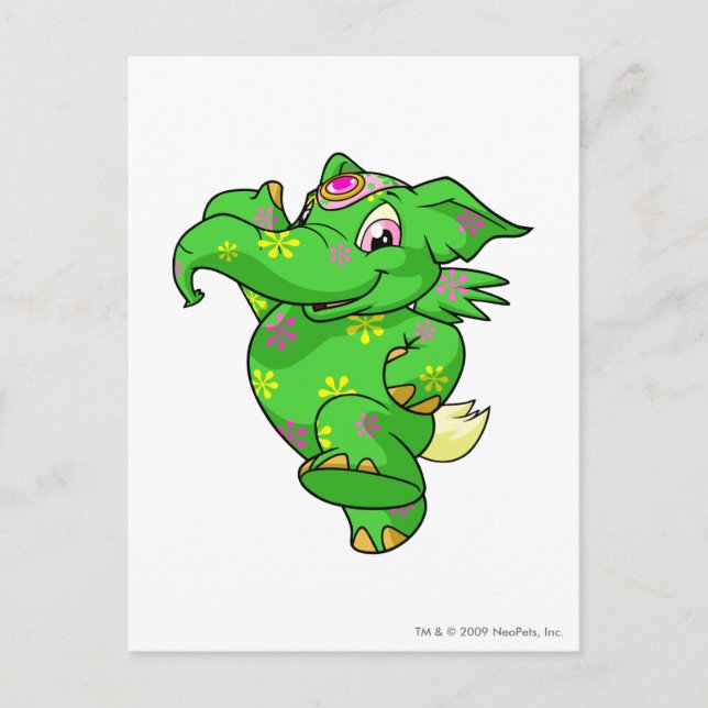 Postal Elephante Disco (Anverso)