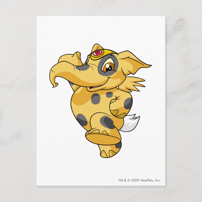 Postal Elephante manchó (Anverso)