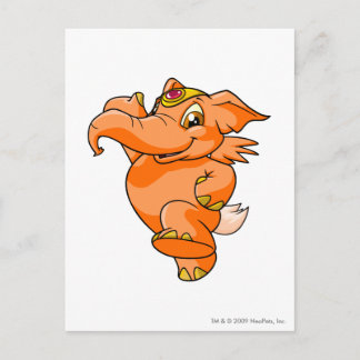 Postal Elephante Naranja