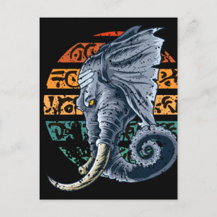 Postal Elephantopus Elephant Tentacle Trunk Lovecraft