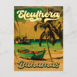 Postal Eleuthera Island Bahamas recuerdos de época de los