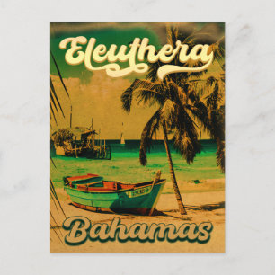 Postal Eleuthera Island Bahamas recuerdos de época de los