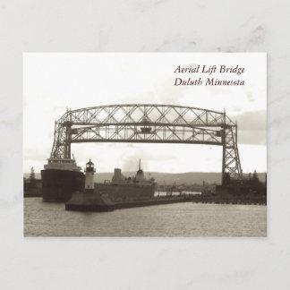 Postal Elevación aérea BridgeDuluth Minnesota