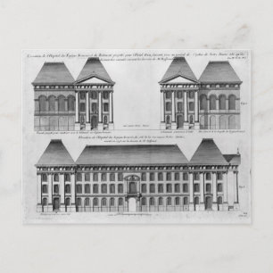 Postal Elevación de las reservas del Hopital des Enfants
