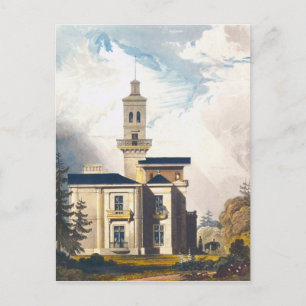 Postal Elevación de una villa italiana o de un pabellón d