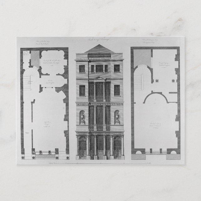 Postal Elevación del Café Británico (Anverso)