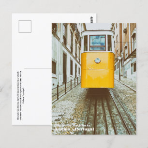 Postal Elevador da Gloria. Lisboa, Portugal.