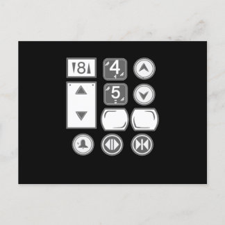 Postal Elevador de botones Elevador Elevador Elevador Ele