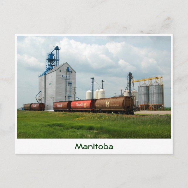 Postal Elevador de grano occidental (Anverso)