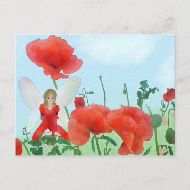 Postal Elf im Mohn (Anverso)