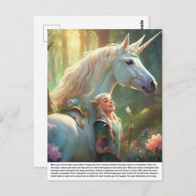 Postal Elf Unicorn (Anverso / Reverso)