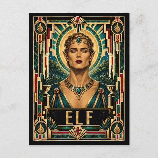 Postal Elfo, mítico Art Déco (Anverso)