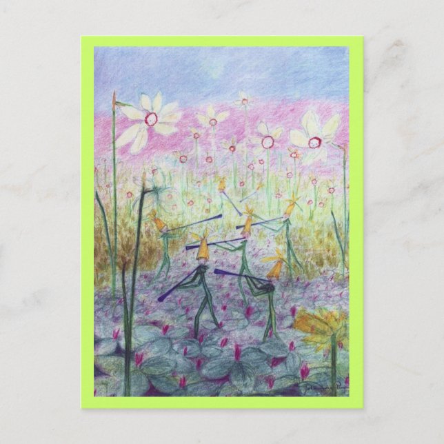 Postal elfos daffodil (Anverso)