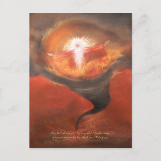 Postal Elias con poema (Anverso)