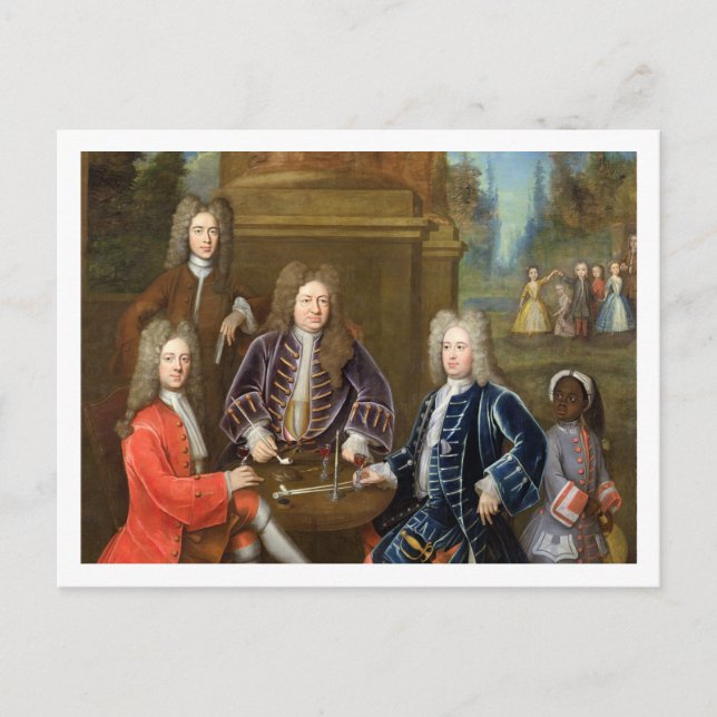 Postal Elihu Yale (1648-1721), segundo duque de Devonshi (Anverso)