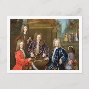 Postal Elihu Yale (1648-1721), segundo duque de Devonshi