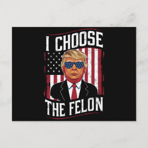 Postal Elijo al delincuente divertido Trump Elección EEUU