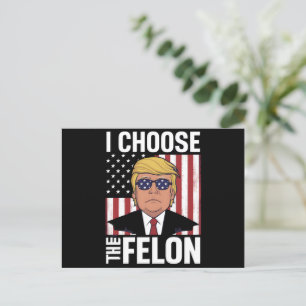Postal Elijo al delincuente Trump 2024 Patriota Republica
