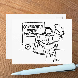 Postal Eliminación confidencial de desechos