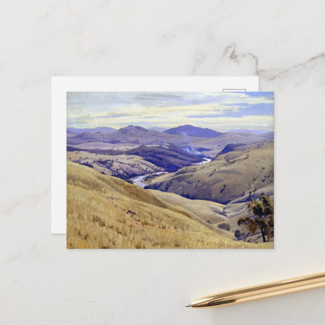 Postal Elioth Gruner Weetangera, Canberra (Anverso/Reverso In Situ)