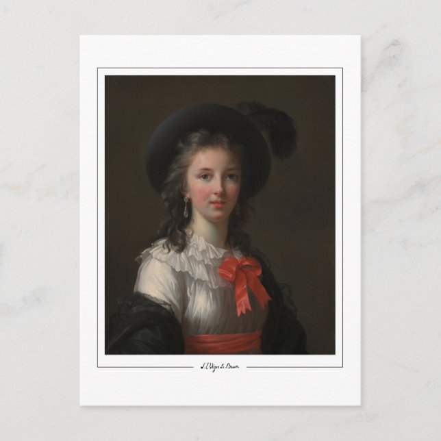 Postal Élisabeth Vigée Le Brun #7 - Postcard Bella Artes (Anverso)