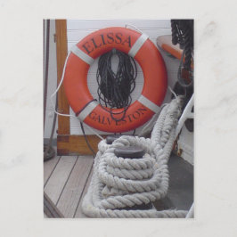 Postal Elissa Sailing Postcard Galveston Texas