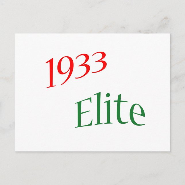 Postal Elite 1933 (Anverso)