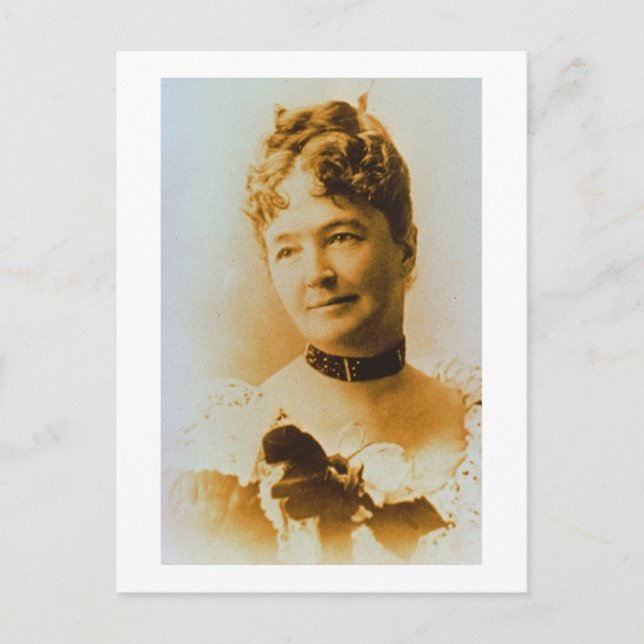 Postal Elizabeth Bacon Custer (1842-1933) esposa del Gene (Anverso)