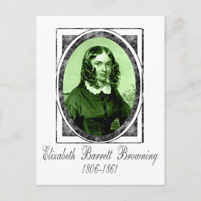Postal Elizabeth Barrett Browning (Anverso)