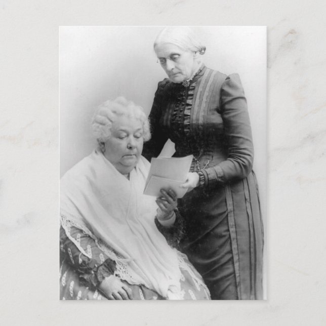 Postal Elizabeth Cady Stanton y Susan B. Anthony (Anverso)