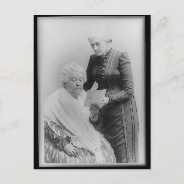 Postal Elizabeth Cady Stanton y Susan B. Anthony (Anverso)