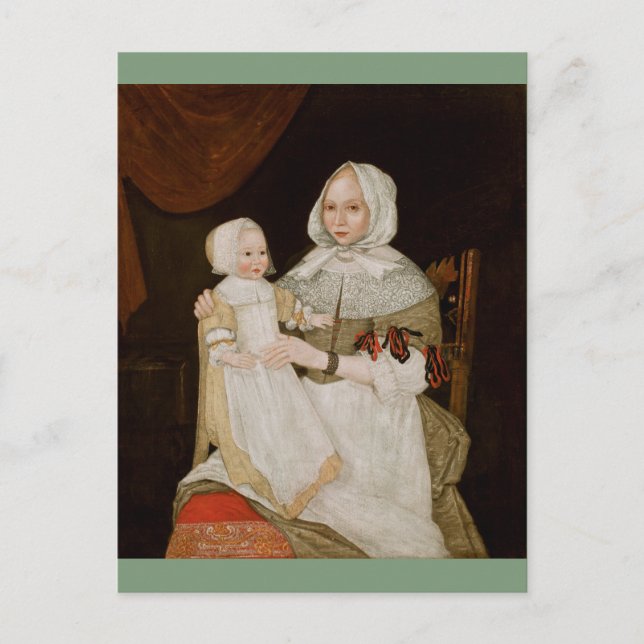 Postal Elizabeth Clarke Freake y Baby Mary - Postcard (Anverso)
