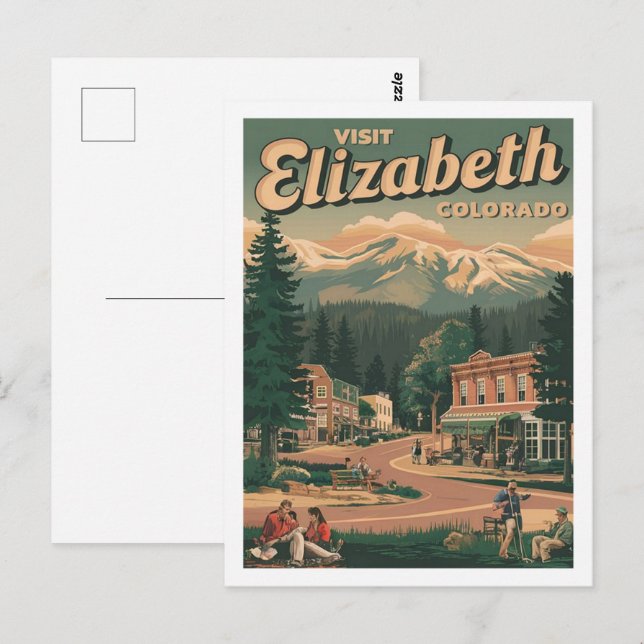 Postal Elizabeth Colorado USA Famous Travel Place (Anverso / Reverso)